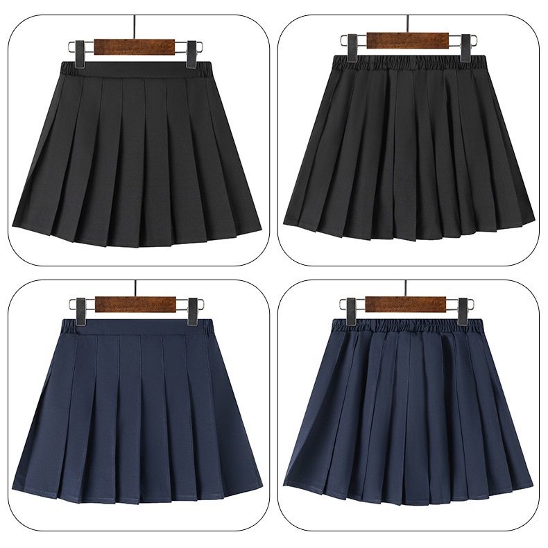 キュロットスカート キッズ 女の子 レトロ チェック柄 無地 小学生 スカート 制服 プリーツスカート 子供服 女子 かわいい ガールズ スクール 