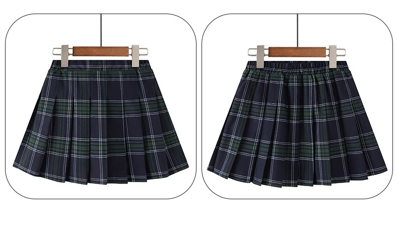 キュロットスカート キッズ 女の子 レトロ チェック柄 無地 小学生 スカート 制服 プリーツスカート 子供服 女子 かわいい ガールズ スクール 