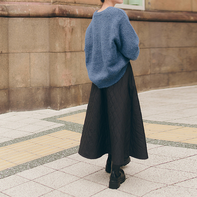 スカート レディース 中綿 防寒 極暖 キルティング 防風スカート ロング 軽量 冬 裏ボア 黒 暖かい 冬 体型カバー 撥水 静電気防止 防寒着 ポケット 防寒対策 