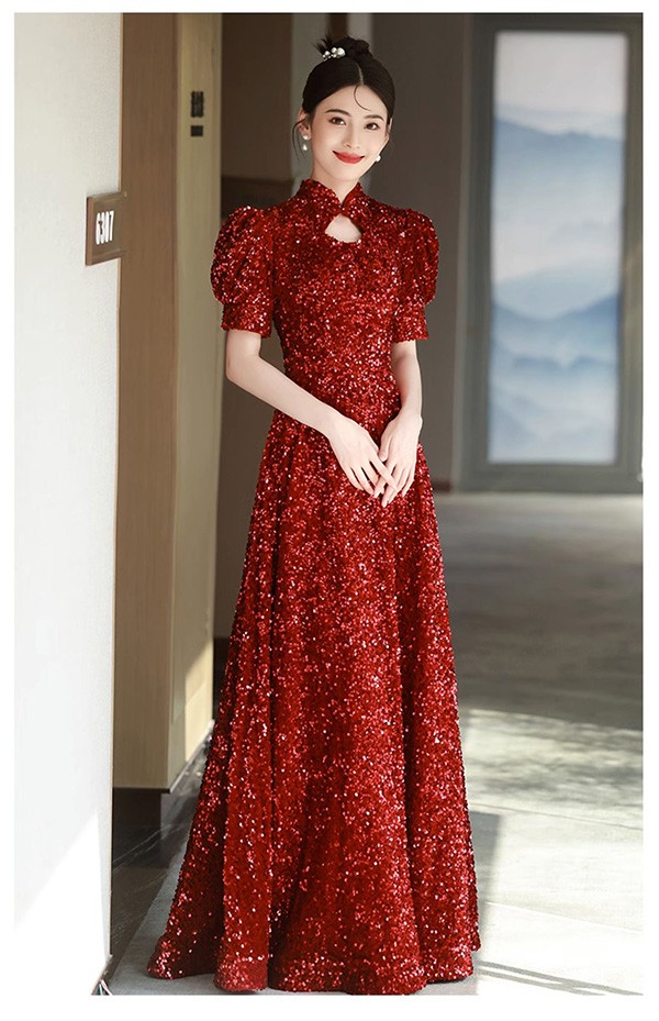 ロングドレス 演奏会 袖付き ドレス 大人 ピアノ ハイネック 演奏会用ドレス パーティードレス 発表会 