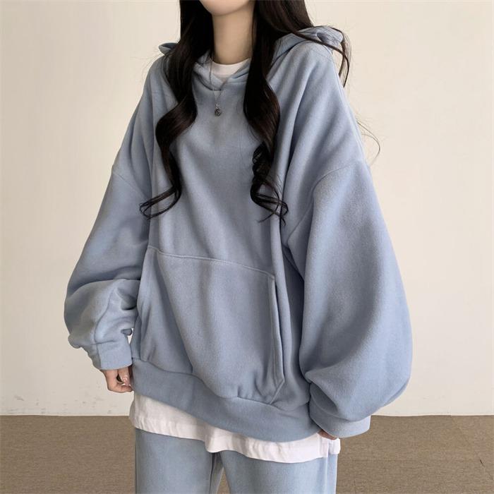 上下セット レディース セットアップ ルームウェア スウェット 暖か クルーネックトップス ボスポーツウェア 重ね着風 