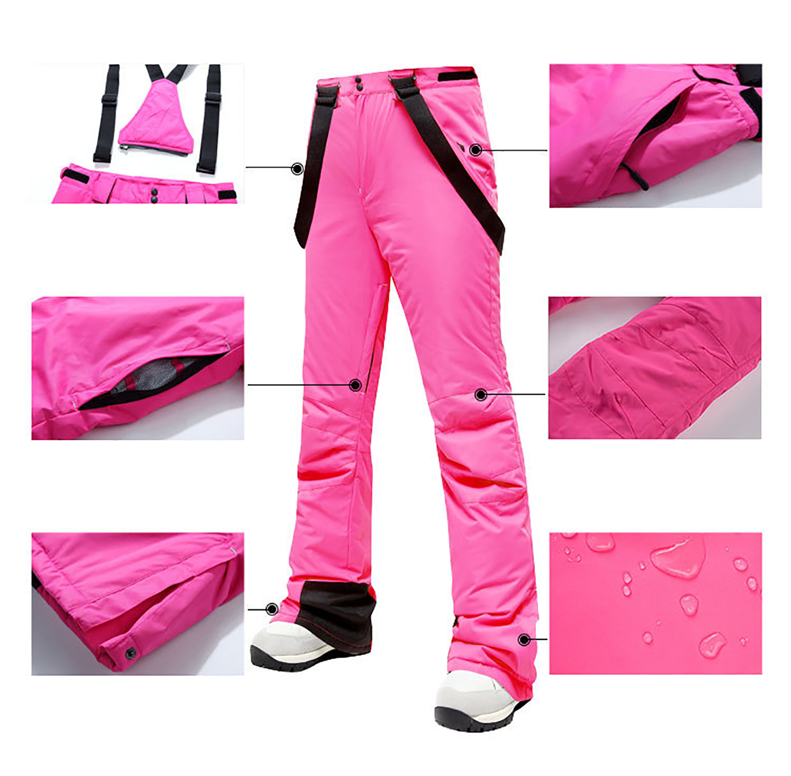 スキーウェア パンツ 厚手 メンズ レディース スノーボードウェア ストレッチパンツ スポーツウェア 雪遊び ロングパンツ 防寒 単品 スノーウェア スノボ 