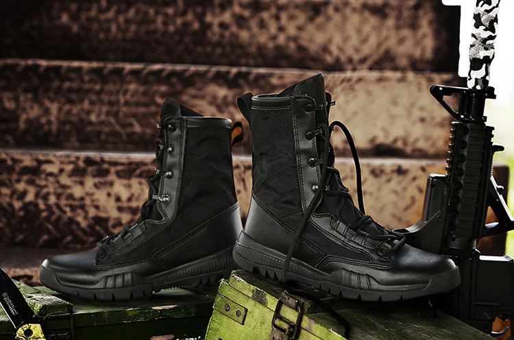 スニーカーブーツ レースアップ ハイカット スニーカー シューレース ブーツ メンズ サバゲー サバイバル 