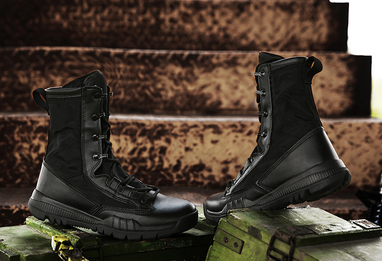 スニーカーブーツ レースアップ ハイカット スニーカー シューレース ブーツ メンズ サバゲー サバイバル 