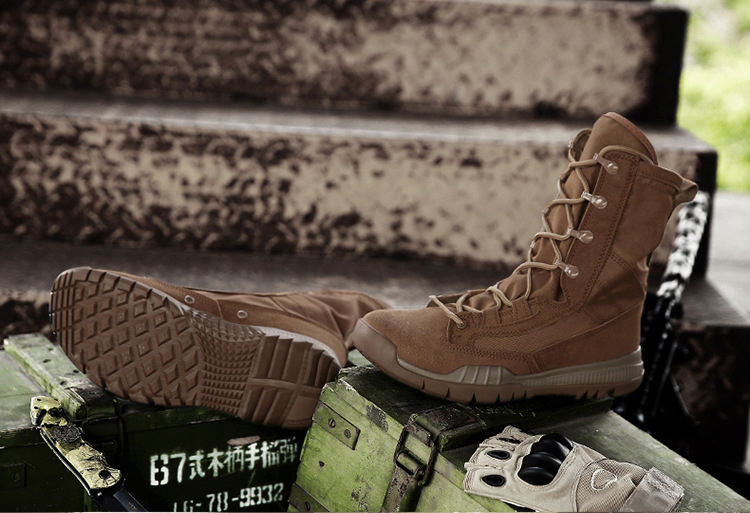 スニーカーブーツ レースアップ ハイカット スニーカー シューレース ブーツ メンズ サバゲー サバイバル 
