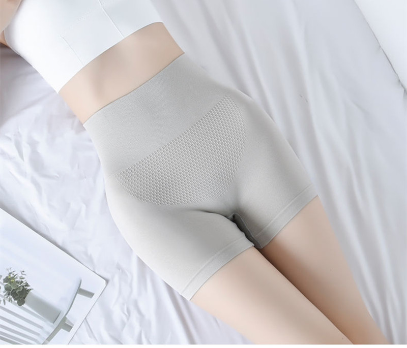 4枚セット ボクサーパンツ レディース インナー子宮温活 3D縫い目 ハイウエストショート無地 送料無料 伸縮性 
