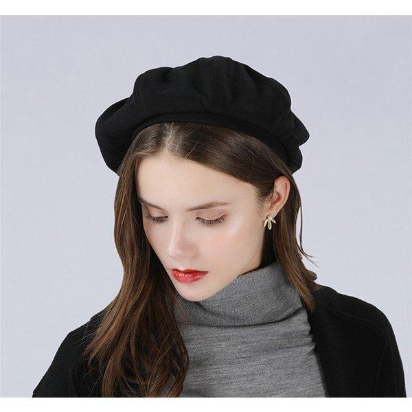 ベレー帽 暖 レディース お洒落 カジュアル 小物 防寒 小物 大きめ パーディー クラシカル 二次会 小顔効果 無地 温か 暖かい 