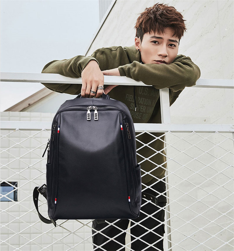 リュック メンズ リュックサック 。 牛革 デイパック レザー アウトドア 出張 旅行 通勤通学 バックパック 自転車 ビジネス 