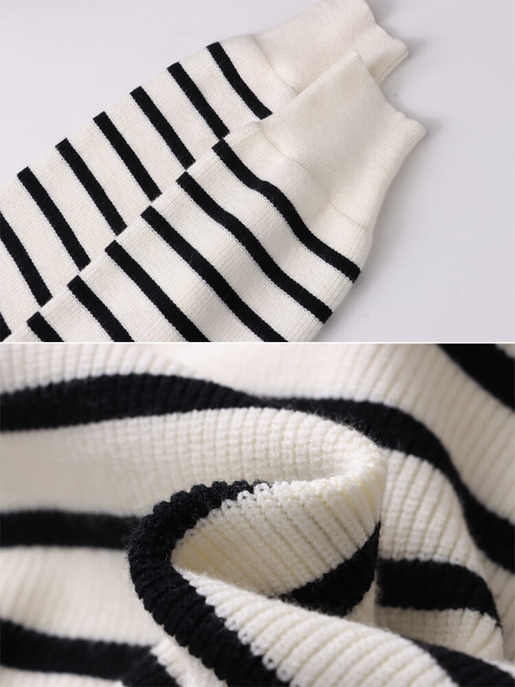 カーディガン レディース 韓国 ニット ボーダー 柄 秋 春 黒 カジュアル おしゃれ 白 エレ秋冬 Vネック ポケット 大人 