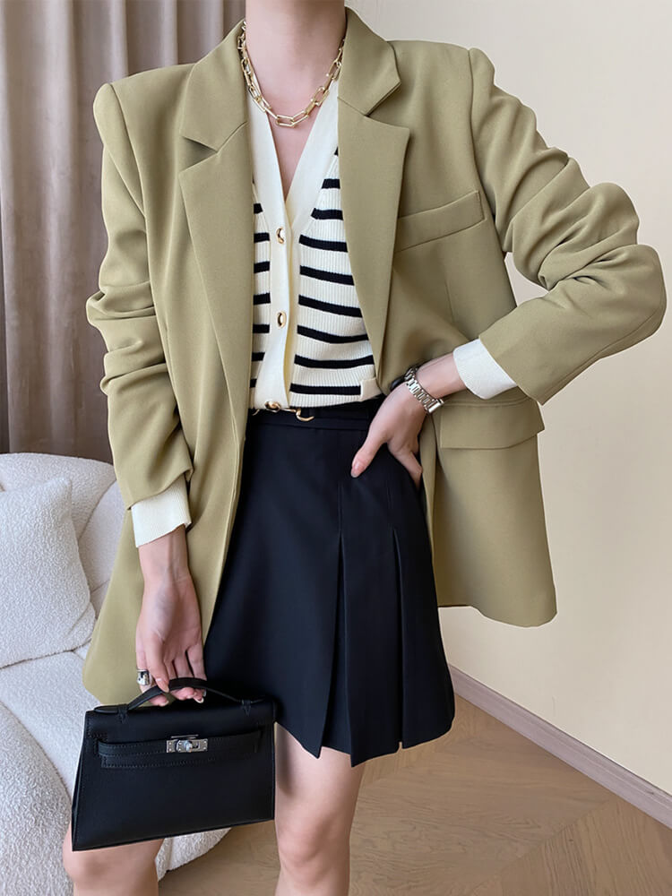 カーディガン レディース 韓国 ニット ボーダー 柄 秋 春 黒 カジュアル おしゃれ 白 エレ秋冬 Vネック ポケット 大人 