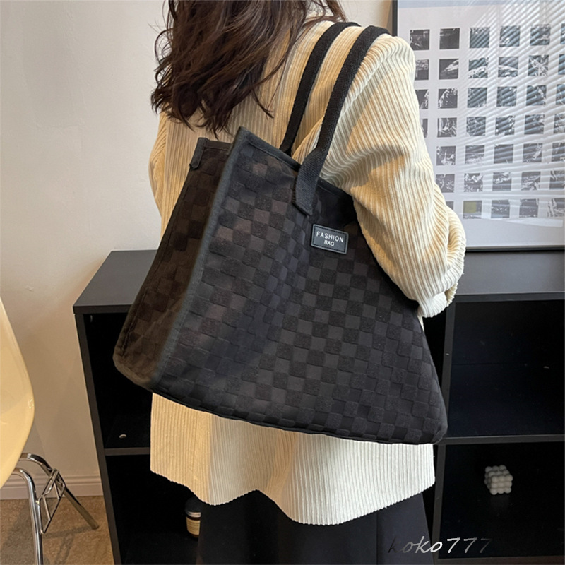バッグ レディースかばん トートバッグ ショルダーバッグ ハンドバッグ カジュアル布鞄 スクール 通勤オシャレ フォーマル チェック柄 カバン 女子 