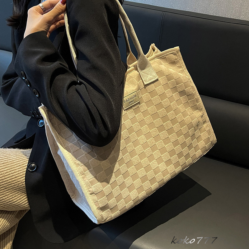 バッグ レディースかばん トートバッグ ショルダーバッグ ハンドバッグ カジュアル布鞄 スクール 通勤オシャレ フォーマル チェック柄 カバン 女子 