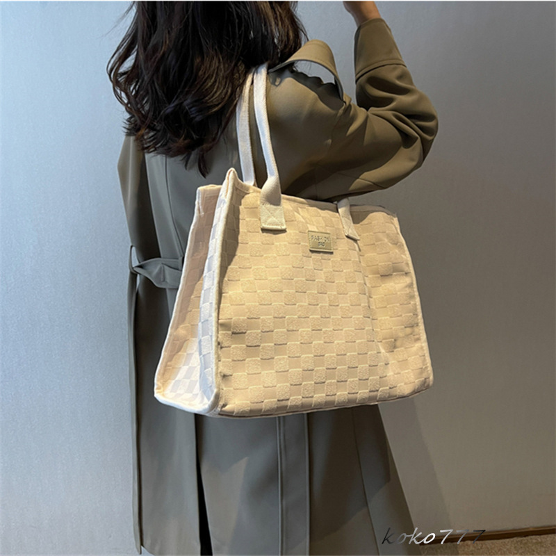 バッグ レディースかばん トートバッグ ショルダーバッグ ハンドバッグ カジュアル布鞄 スクール 通勤オシャレ フォーマル チェック柄 カバン 女子 