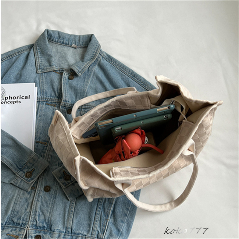 バッグ レディースかばん トートバッグ ショルダーバッグ ハンドバッグ カジュアル布鞄 スクール 通勤オシャレ フォーマル チェック柄 カバン 女子 