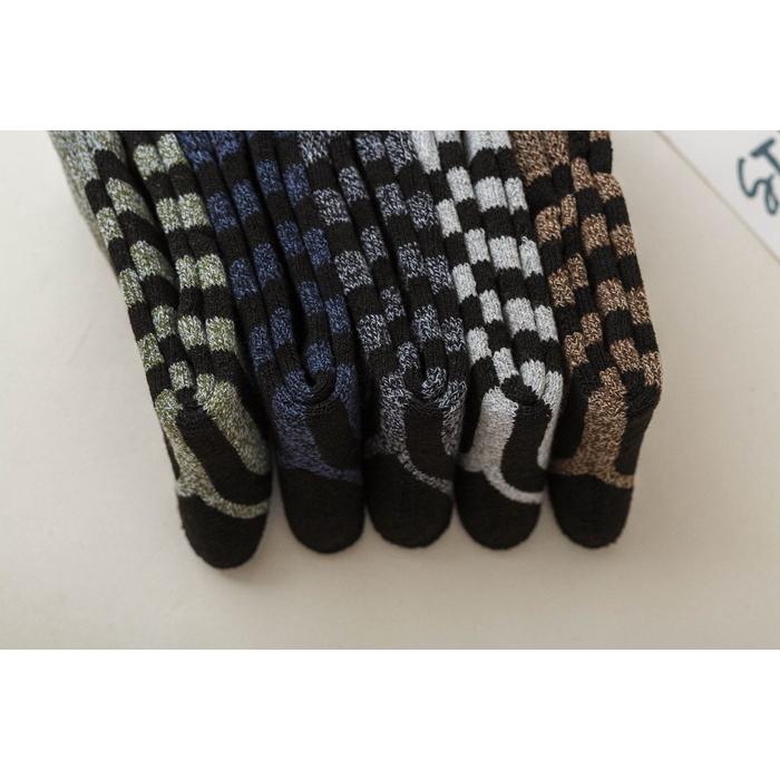 靴下 ソックス メンズ 5足セット 暖かい ビジネスソックス 秋冬 抗菌 男性 スポーツ クルーソックス ストライプ 防臭 ルームソックス 