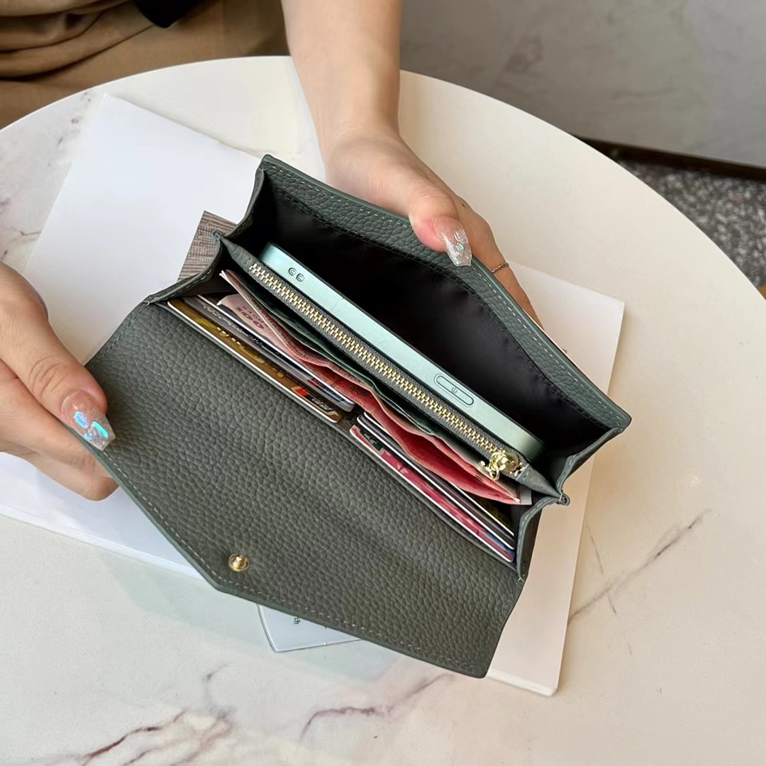 財布 レディース 長財布 ボタン留め サイフ さいふ マルチポーチ ギフト 使いやすい 多機能 誕生日 カード入れ プレゼント 大容量 