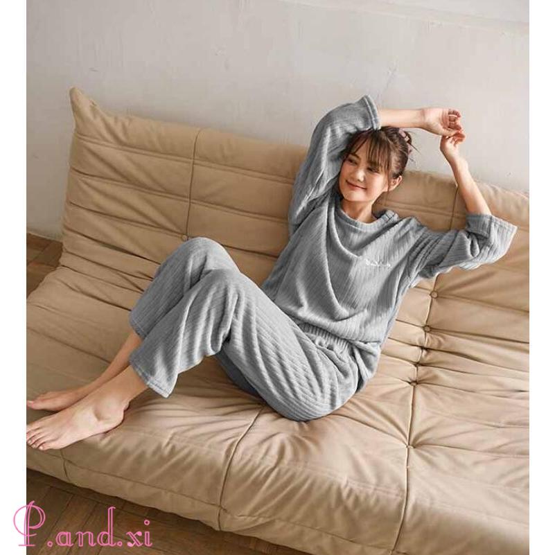 パジャマ ベロア レディース ルームウェア 長袖 部屋着 パジャマ 寝巻き 大人 秋 冬 暖かい 女性 上下セットアップ ベロア 上下セット ルームウェア 