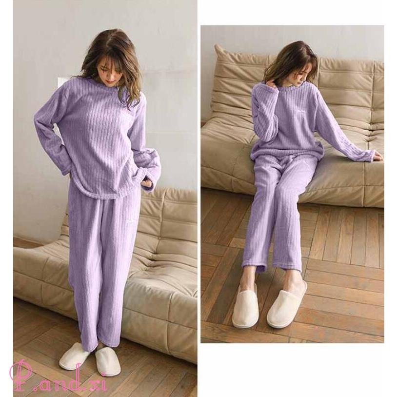 パジャマ ベロア レディース ルームウェア 長袖 部屋着 パジャマ 寝巻き 大人 秋 冬 暖かい 女性 上下セットアップ ベロア 上下セット ルームウェア 