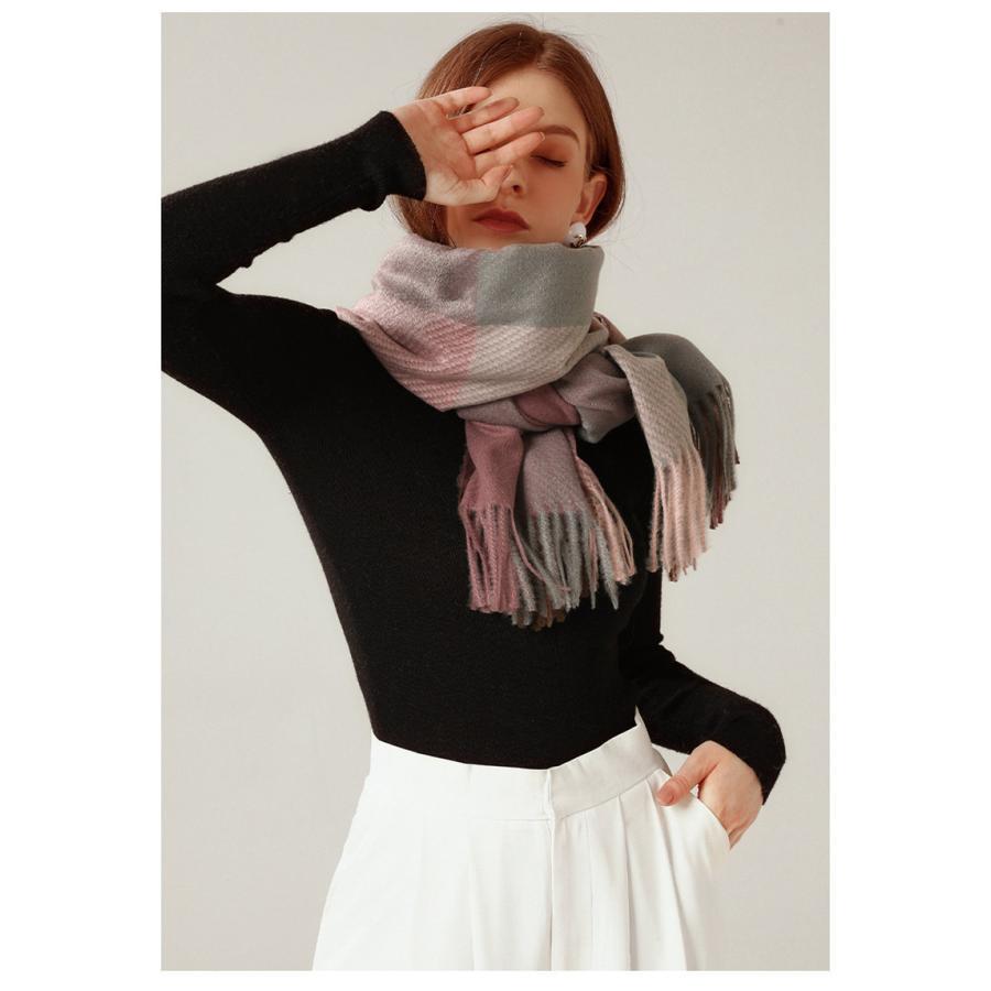 ストール 大判 チェック柄 フリンジ おしゃれ 秋冬 通学 メンズ マフラー ショール ひざ掛け 防寒 巻物 通勤 レディース 秋冬 防風 暖かい 