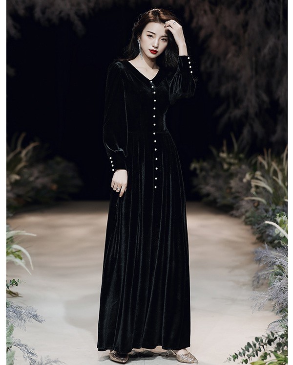 ロングドレス ドレス ロング 演奏会 袖あり 長袖 大人 上品 シンプル カシュクール 発表会 ピアノ 