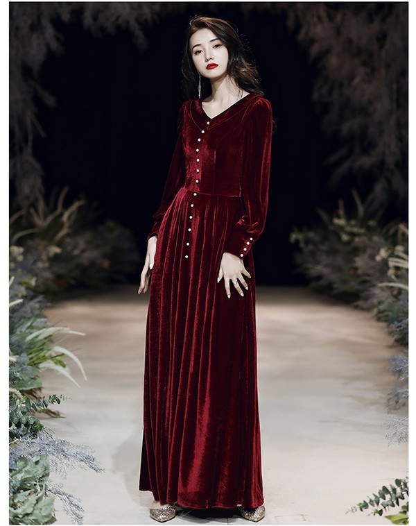 ロングドレス ドレス ロング 演奏会 袖あり 長袖 大人 上品 シンプル カシュクール 発表会 ピアノ 