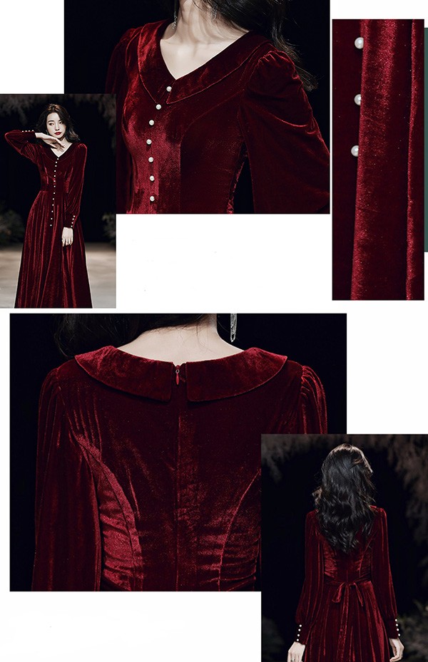 ロングドレス ドレス ロング 演奏会 袖あり 長袖 大人 上品 シンプル カシュクール 発表会 ピアノ 