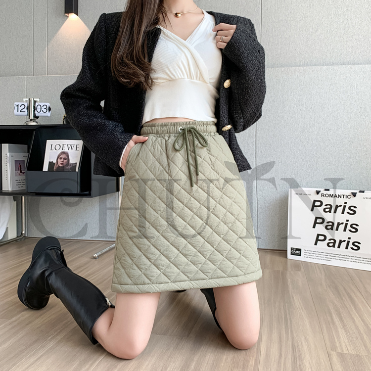 タイトスカートミニダウンスカート中綿 スカートボミニ丈 キルティングスカート 入学式卒業式 Aライン タイトスカート きれいめ 中綿 