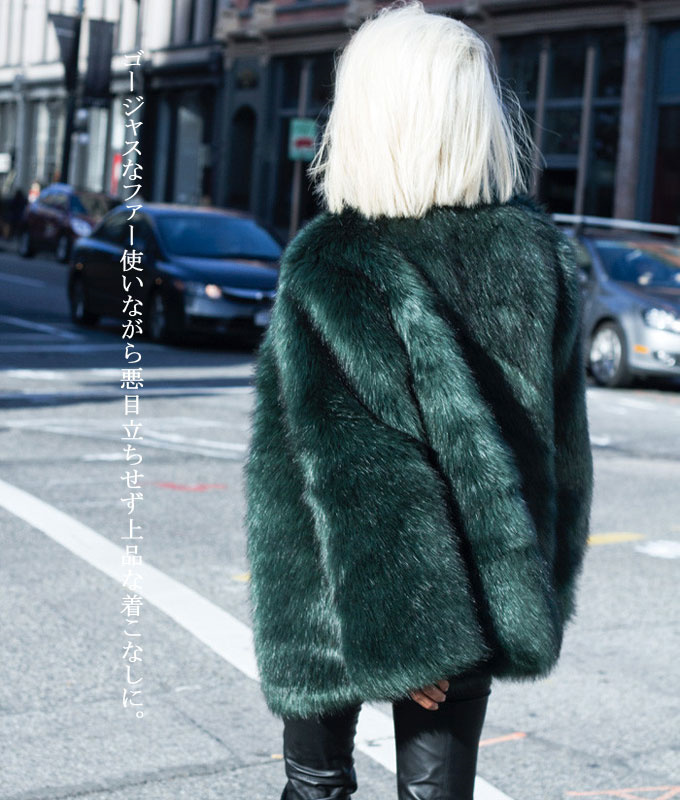 ファーコート レディース 毛皮コート フォックス レディースファー フェイクファー 暖かい 優雅 アウター ミドル丈コート 冬服 きれいめ 防寒 