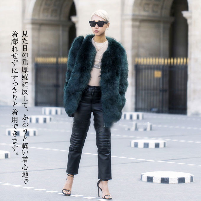 ファーコート レディース 毛皮コート フォックス レディースファー フェイクファー 暖かい 優雅 アウター ミドル丈コート 冬服 きれいめ 防寒 