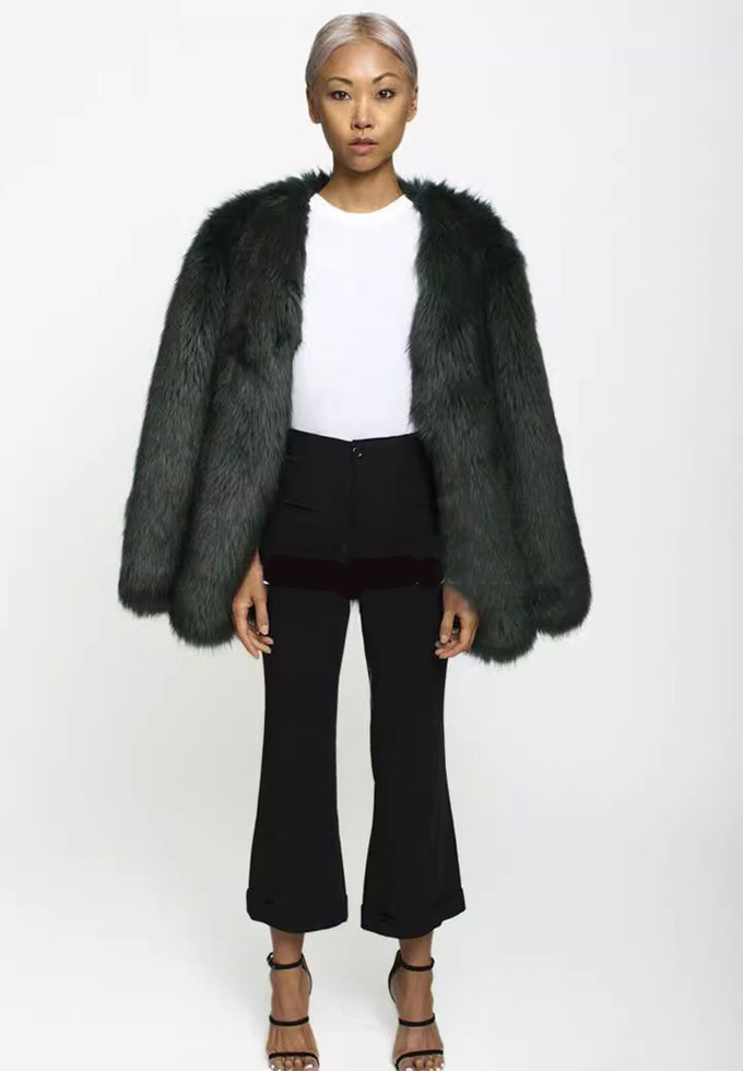 ファーコート レディース 毛皮コート フォックス レディースファー フェイクファー 暖かい 優雅 アウター ミドル丈コート 冬服 きれいめ 防寒 