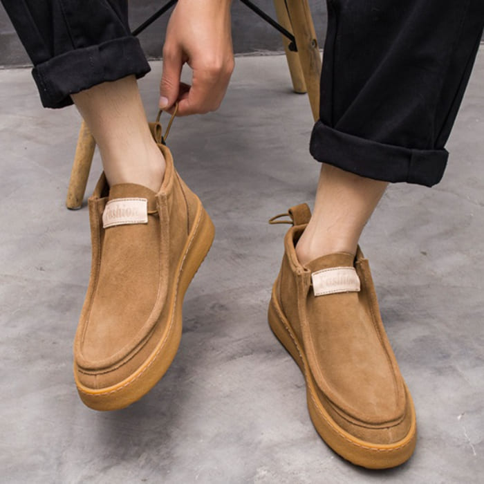 スエード ショート ブーツ メンズ ハイカット 靴 ファッション ストリート オシャレ 高校生 原宿 中学生 10代 韓国 通学 20代 通勤 