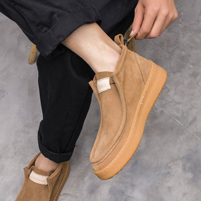 スエード ショート ブーツ メンズ ハイカット 靴 ファッション ストリート オシャレ 高校生 原宿 中学生 10代 韓国 通学 20代 通勤 