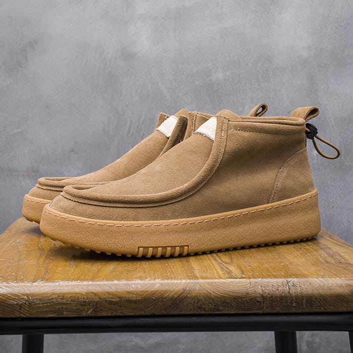 スエード ショート ブーツ メンズ ハイカット 靴 ファッション ストリート オシャレ 高校生 原宿 中学生 10代 韓国 通学 20代 通勤 