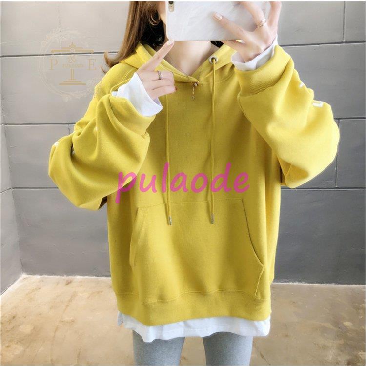 レディース ロング丈 厚手 長袖 ゆったり 体型カバー 大きいサイズ 秋 フード付き 冬 プルオーバー アウター カジュアル ァション 