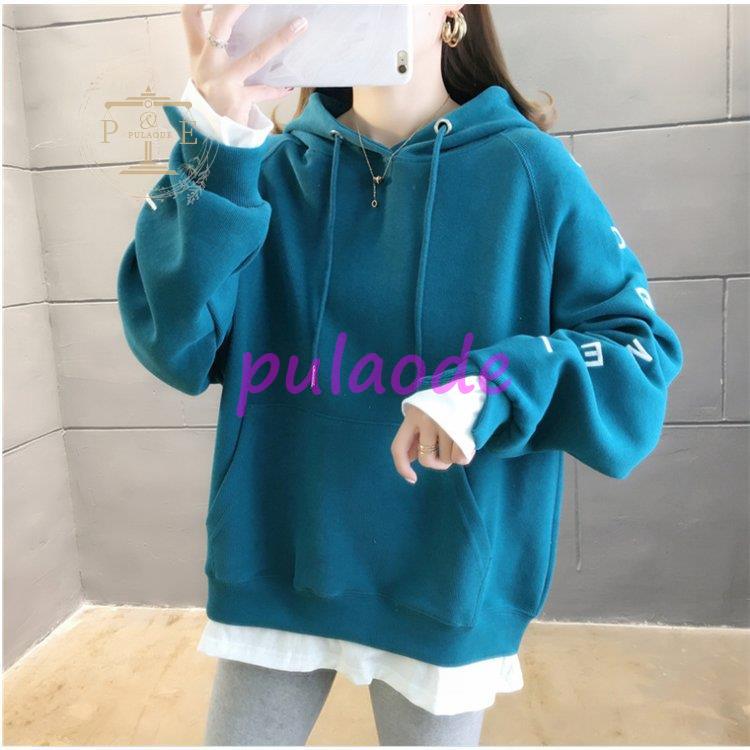 レディース ロング丈 厚手 長袖 ゆったり 体型カバー 大きいサイズ 秋 フード付き 冬 プルオーバー アウター カジュアル ァション 