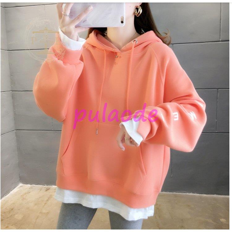 レディース ロング丈 厚手 長袖 ゆったり 体型カバー 大きいサイズ 秋 フード付き 冬 プルオーバー アウター カジュアル ァション 