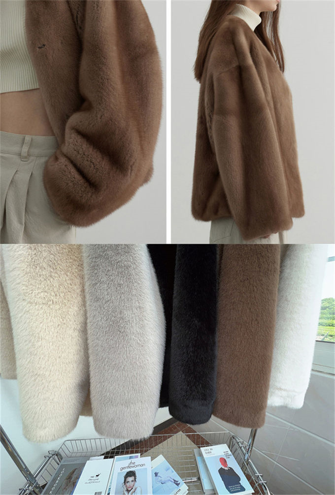 ファーコート レディース 毛皮コート ジャケット エコファー ミンク 羽織 上着 軽い ムートンコート 冬服 フェイクファー アウター 高級 暖かい Vネック 防寒 